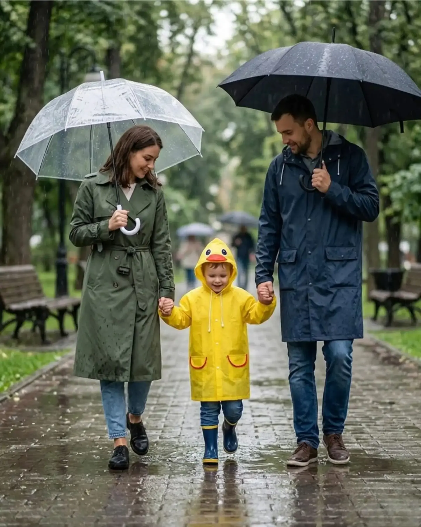 Capa Impermeable De Lluvia Infantil Para Niños 01 2
