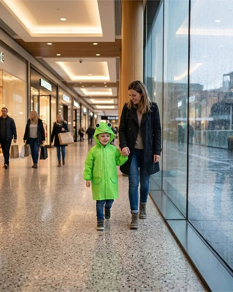 Capa Impermeable De Lluvia Infantil Para Niños 03