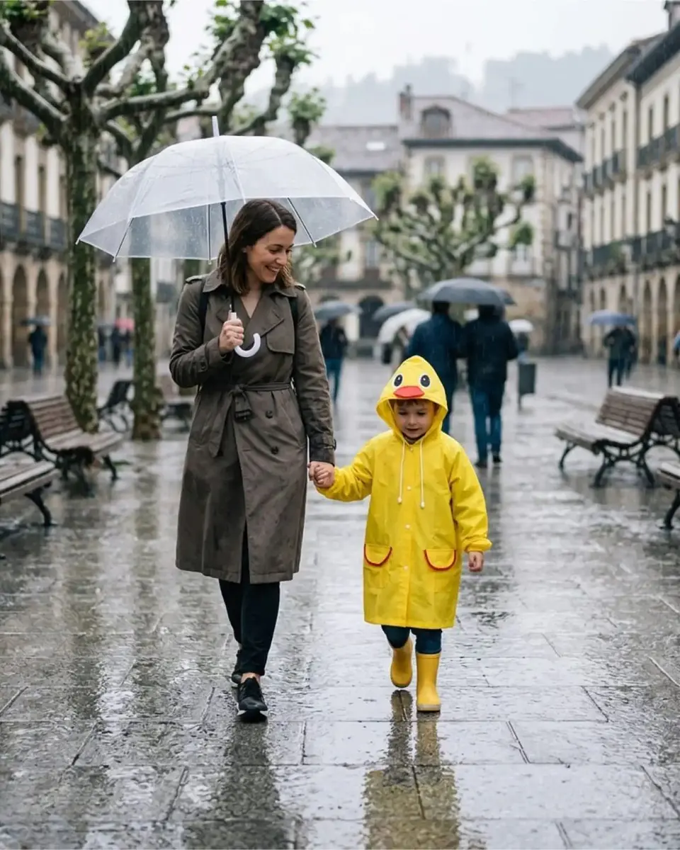 Set de 2 Capas Impermeables de Lluvia Infantil Para Niños 01 6