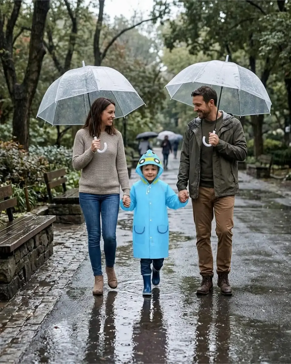 Set de 2 Capas Impermeables de Lluvia Infantil Para Niños 04 1