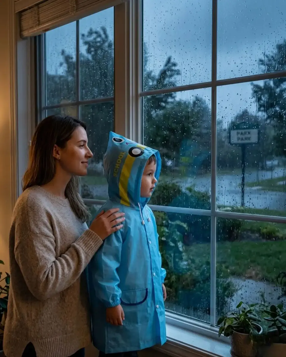 Set de 2 Capas Impermeables de Lluvia Infantil Para Niños 04 5