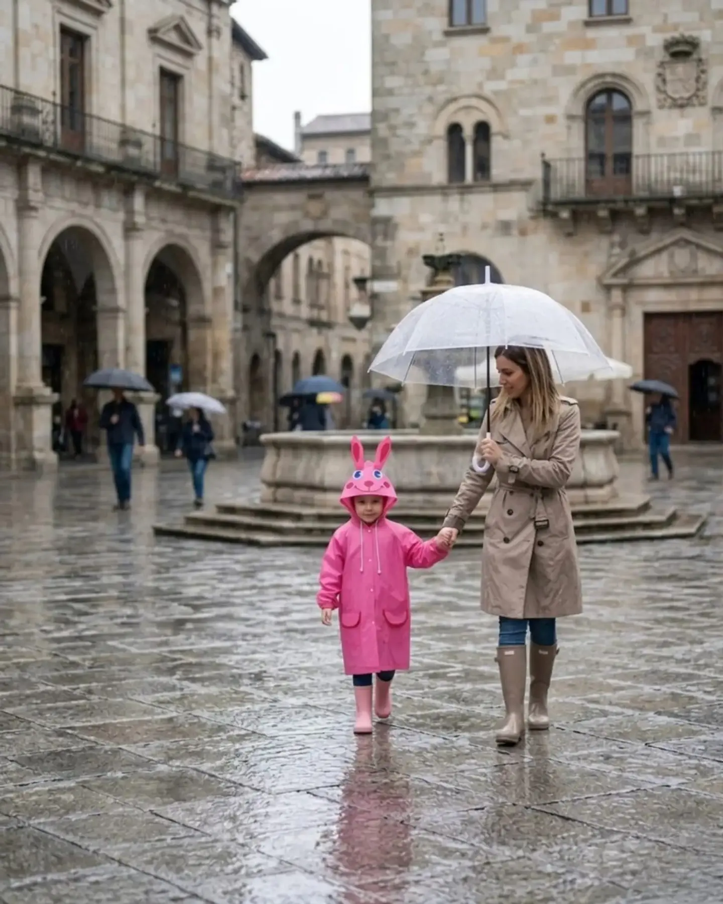 Set de 2 Capas Impermeables de Lluvia Infantil Para Niños 02 3