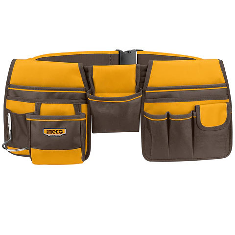 CINTURON PORTA HERRAMIENTAS 10 BOLSILLOS 10KG AJUSTABLE INGCO HTBP020328