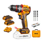 TALADRO PER BL CP +2 BAT Y CARG +47 ACCE INDUSTRIAL 20V/66NM INGCO CIDLI20668 - Miniatura 3