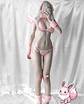 Bunny suit felpa rosa - Talla unica ajustable - Miniatura 2