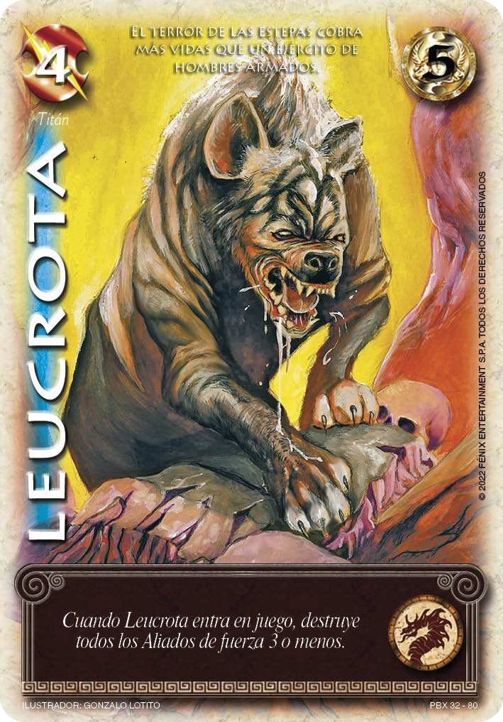 Leucrota (PBX - Helénica) - Singles Primer Bloque - Mitos