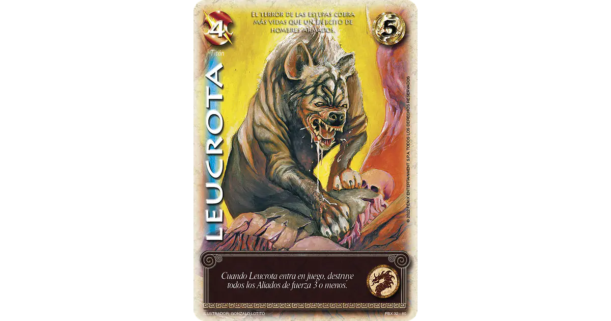 Leucrota (PBX - Helénica) - Singles Primer Bloque - Mitos