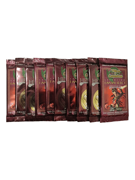 Pack de 10 sobres Helénica Aniversario - Mitos y Leyendas 1