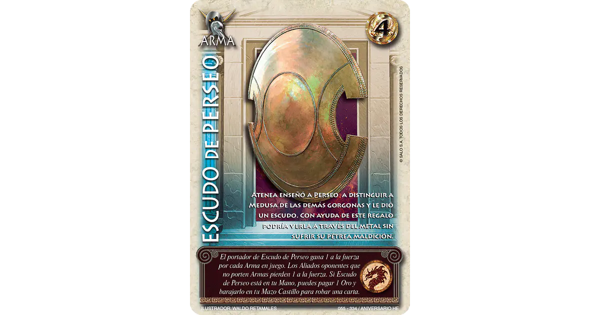 Escudo de Perseo (Helénica Aniv - MR) - singles primer bl...
