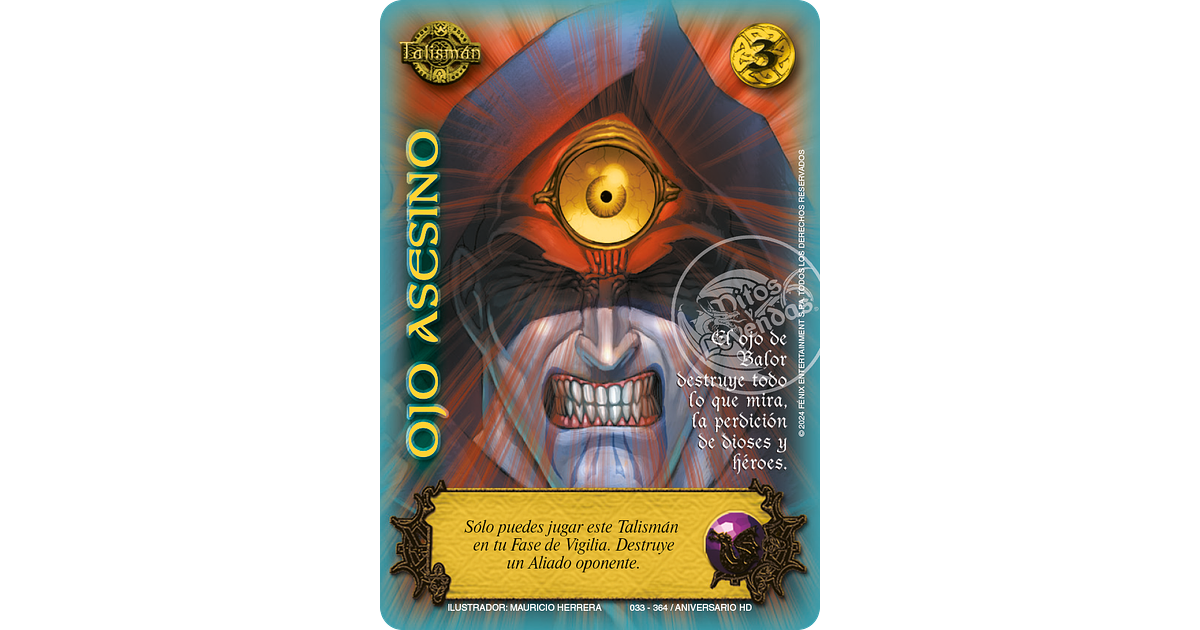 Ojo Asesino (HD Aniversario - MR - Rework Foil Dorado)