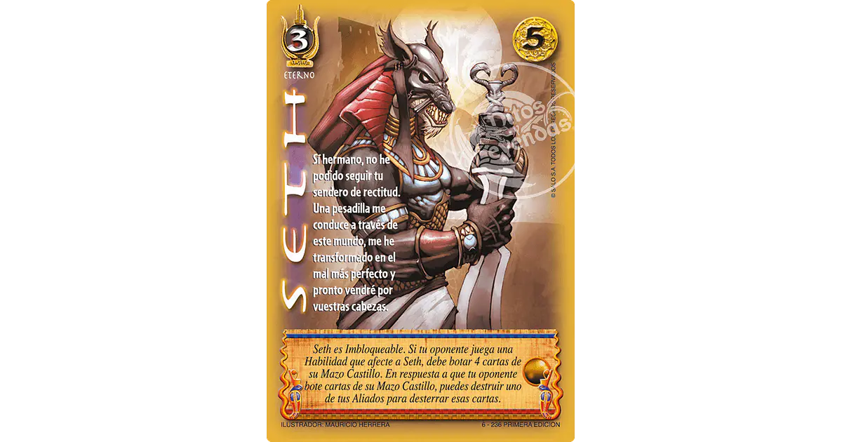 Seth - Singles Primer Bloque - Mitos y Leyendas