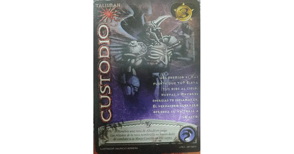Custodio (LPE4 - Vasalla) - Singles primera Era - Mitos y...