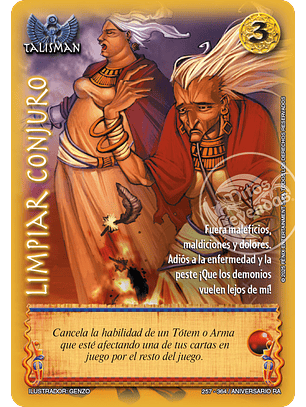 Limpiar conjuro (Aniversario de Ra - Cortesana)