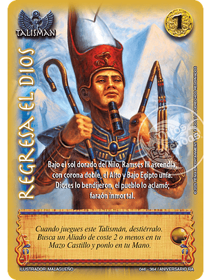 Regresar el dios (Aniversario de Ra - Mega Real)