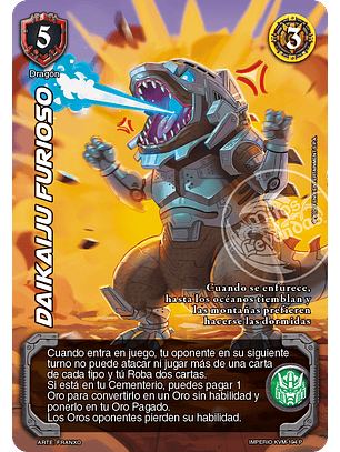 Daikaiju Furioso (MTB - Invasores Galácticos)