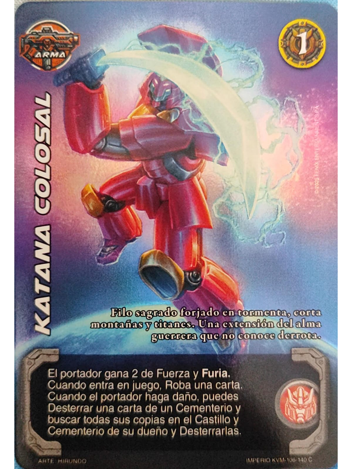 Katana Colosal (KVM - Cortesana Foil) 1