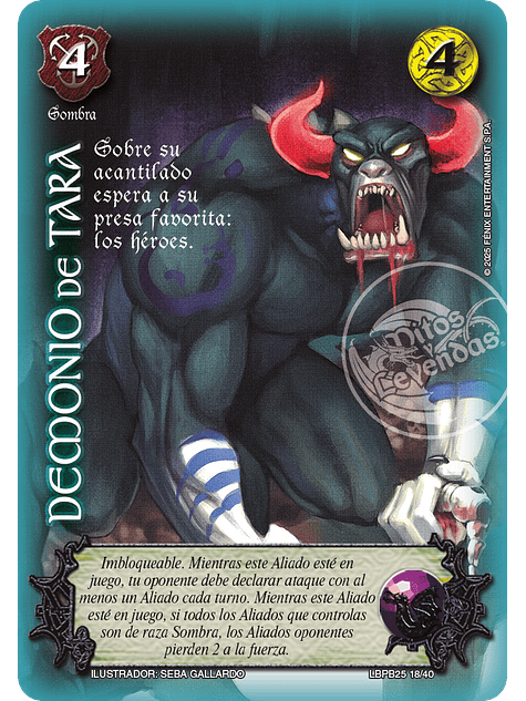 Demonio De Tara (LBPB25 - Arte Alternativo) 1