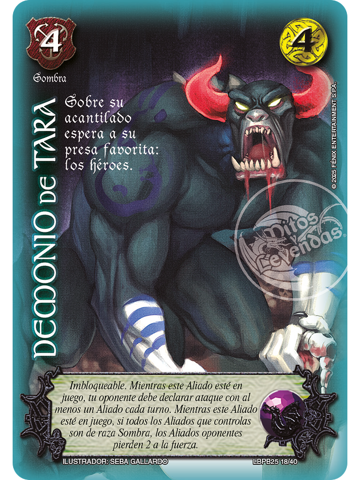 Demonio De Tara (LBPB25 - Arte Alternativo) 1