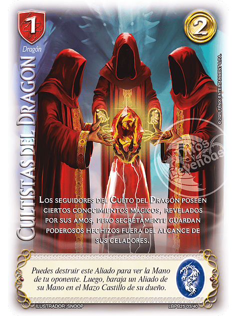 Cultistas Del Dragon (LBPB25 - Arte Alternativo) 1
