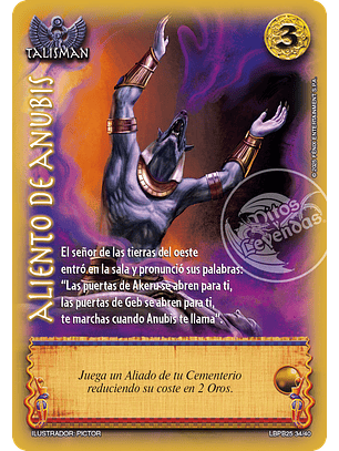 Aliento De Anubis (LBPB25 - Arte Alternativo)
