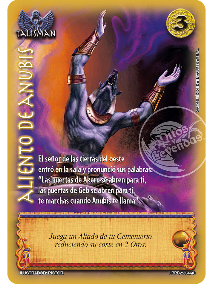 Aliento De Anubis (LBPB25 - Arte Alternativo) 1