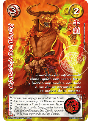 Cabeza De Buey (Xinnian 3 - Año del caballo)