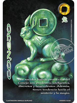 Conejo (Xinnian 3 - Año del caballo)