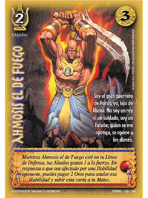 Ahmosis el de Fuego (CRPB3 - Faraón) 1