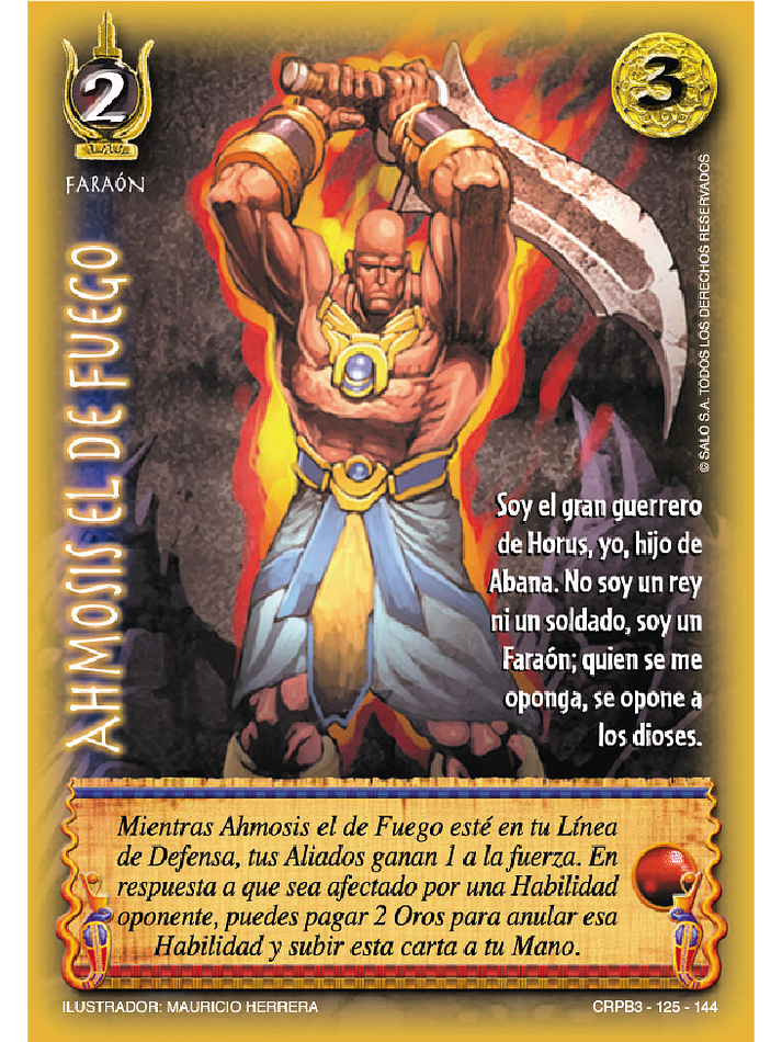 Ahmosis el de Fuego (CRPB3 - Faraón) 1