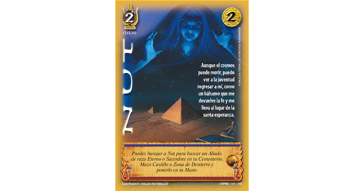 Nut (CRPB3 - Eterno) - Singles Primer Bloque - Mitos y Le...