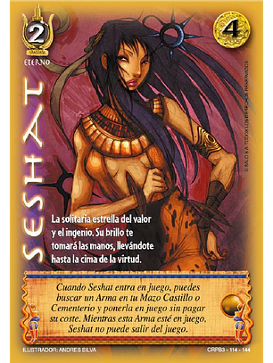 Seshat (CRPB3 – Eterno)