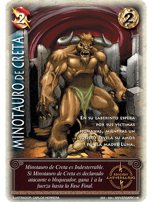 Minotauro de Creta (Helénica Aniv - Promocional)