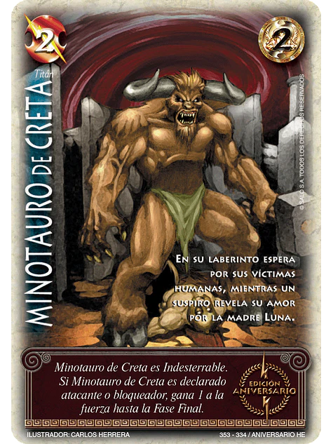 Minotauro de Creta (Helénica Aniv - Promocional) 1