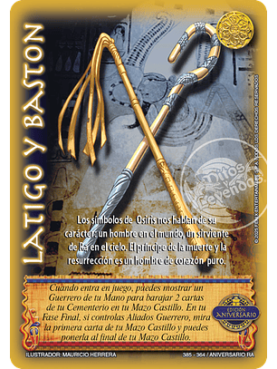 Látigo y Bastón (Kit de Batalla Ra - aniversario)