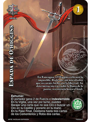Espada de O'higgins