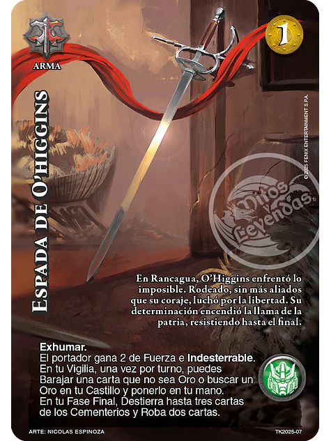 Espada de O'higgins 1