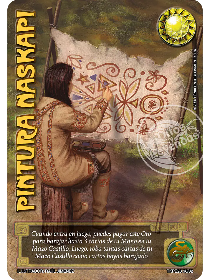 Pintura Naskapi (TKPE26 - Espíritu) 1