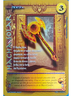 Hacha Solar (LPB 4.0 - Real)
