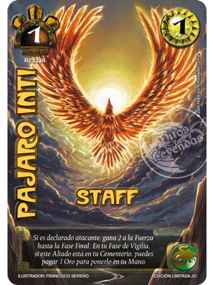 Pájaro Inti (Promocional - Staff) 1