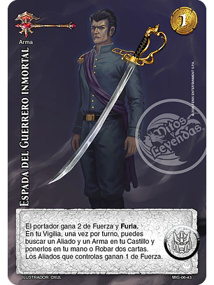 Espada del Guerrero Inmortal (Preconstruido Guerrero)