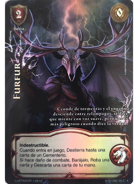 Furfur (Vigilantes - Cortesana Foil) 1