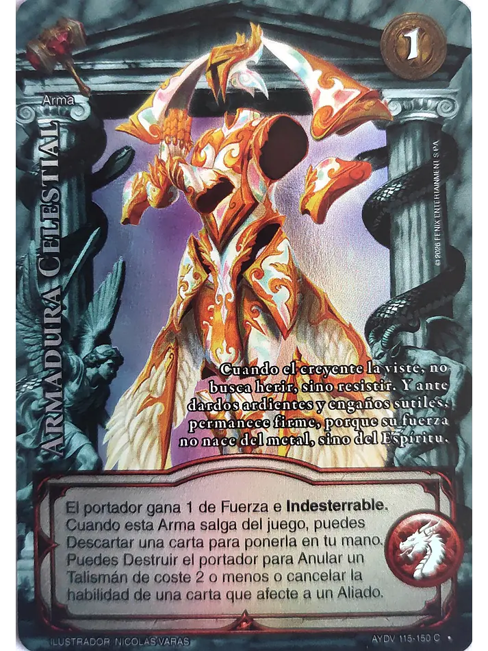 Armadura Celestial (Vigilantes - Cortesana Foil) 1