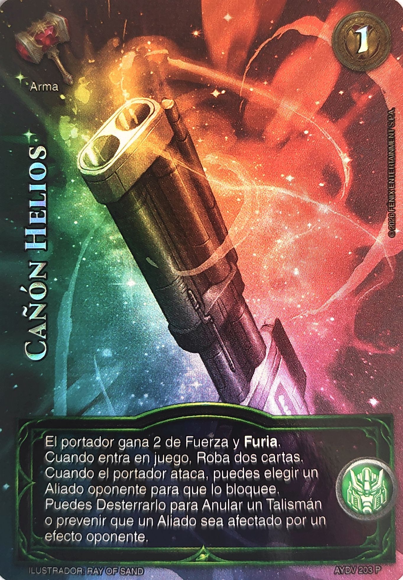 Cañón Helios (Kit Profecías)
