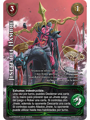 Jinete del Hambre (Buy a Box - Display Vigilantes)