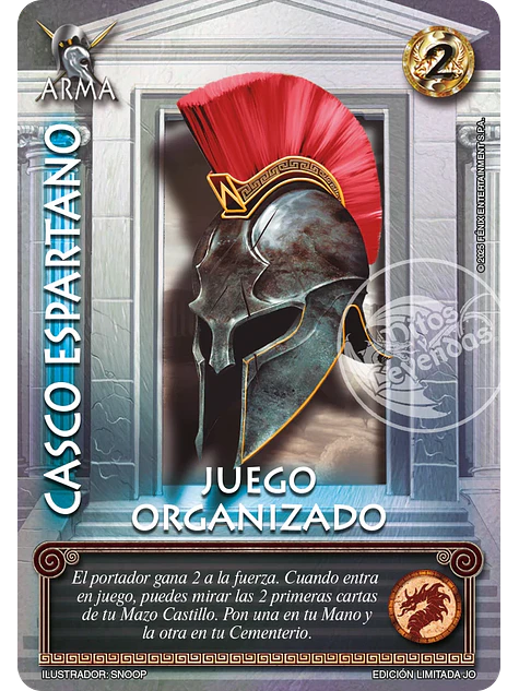 Casco Espartano (Juego Organizado) 1