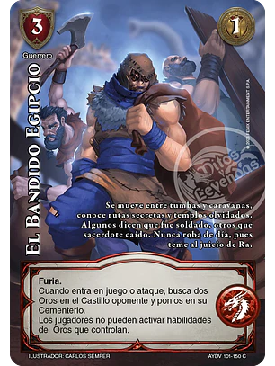 El Bandido Egipcio (Vigilantes - Cortesana Foil)