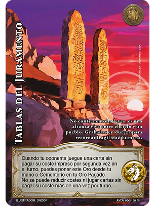Tablas del juramento (Vigilantes - Real)