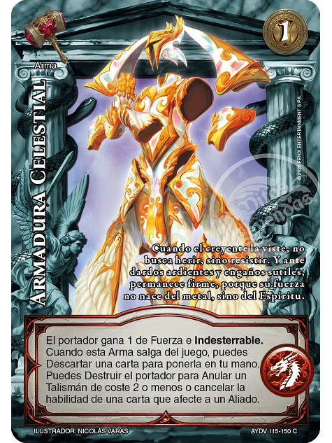 Armadura Celestial (Vigilantes - Cortesana Foil) 1