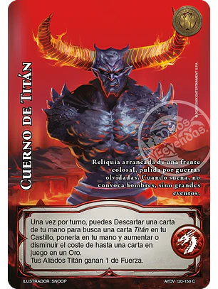 Cuerno de Titán (Vigilantes - Cortesana Foil)