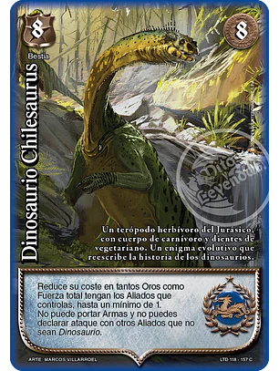 Dinosaurio Chilesaurus (LTD - Vasalla Foil)